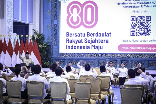 Presiden Prabowo Resmikan Logo dan Tema HUT ke-80 RI
