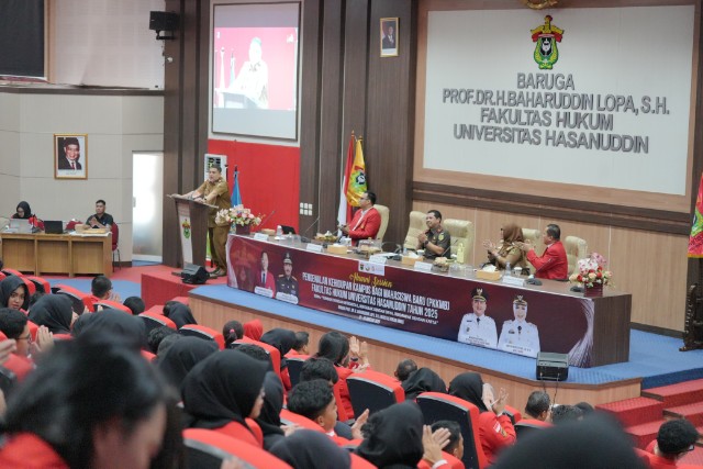 PKKMB FH UNHAS 2025, Wali Kota Makassar Tekankan Pentingnya Human Relation