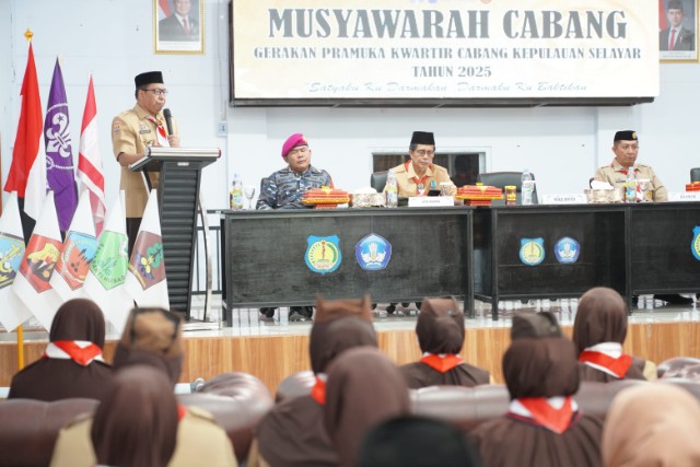 Wabup Muhtar Dorong Sinergi Pramuka Selayar dengan Program Daerah