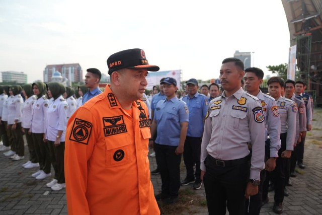 Munafri Pimpin Apel Gabungan Kesiapsiagaan Bencana